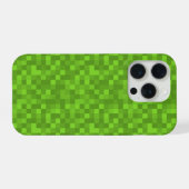 Motif de pixel vert Rétro 8 bits de jeu vidéo (Verso Horizontal)