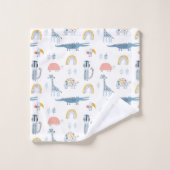 Motif de plaisir animal Doodle (Gant de toilette)