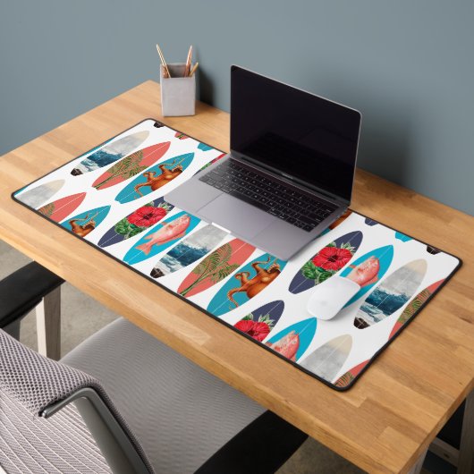 Motif de planches de surf colorées rétro (Bureau 2)