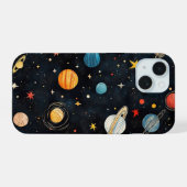 Motif de planètes spatiales mignonnes (Verso Horizontal)