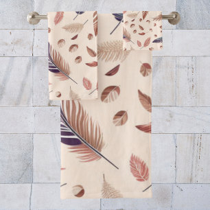 Motif de plume chic bohème moderne