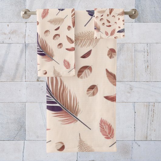 Motif de plume chic bohème moderne