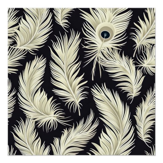 Motif de plumes Art déco (Devant)