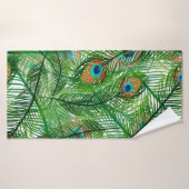 motif de plumes de paon (Serviette de bain)