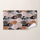 Motif de plusieurs pattes de chat (Serviette à main)