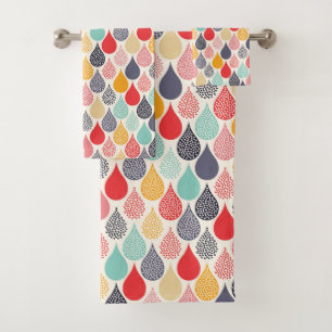 Motif de point d'art pop Raindrop