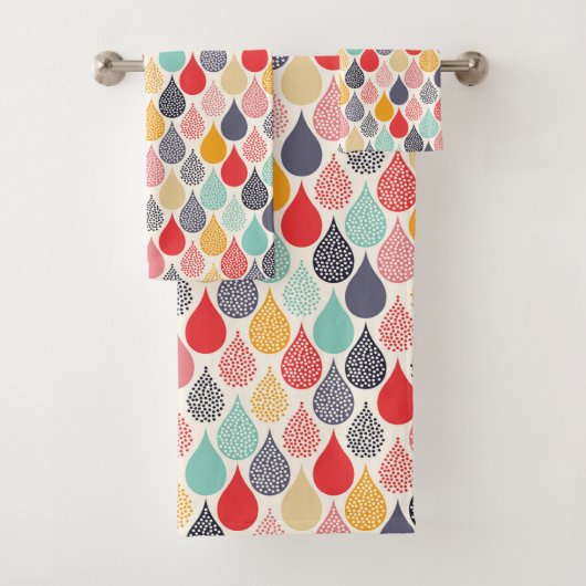Motif de point d'art pop Raindrop (En situation)