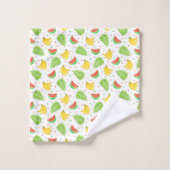 Motif de point de polka de fruit tropical (Gant de toilette)