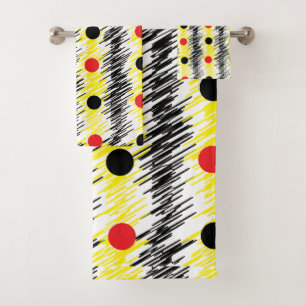 Motif de point de Polka Scribble Abstrait
