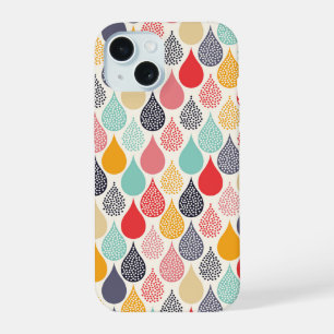 Motif de point de pop art de goutte de pluie