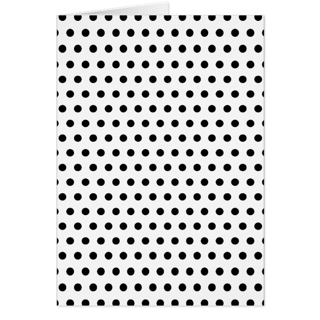 Motif de point noir et blanc de polka. Tacheté (Devant)