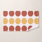 Motif de point Polka Brown orange (Serviette à main)