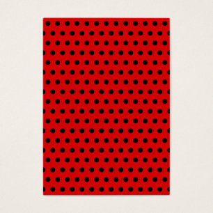 Motif de point rouge et noir de polka. Tacheté