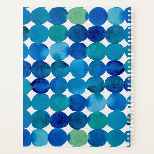 Motif de points - bleu et vert (Dos)