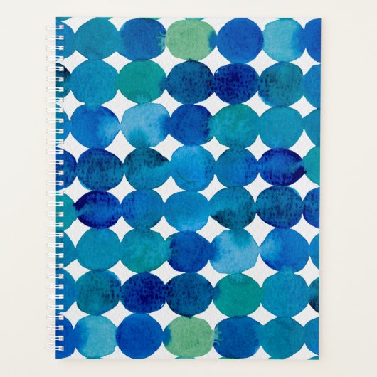 Motif de points - bleu et vert (Devant)