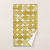 Motif de points jaune aquarelle tendance (Serviette à main)