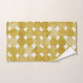 Motif de points jaune aquarelle tendance (Serviette à main)