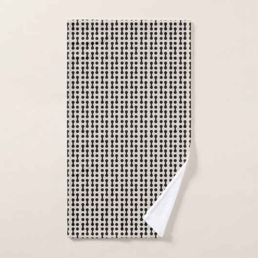 Motif de points minimalistes (Serviette à main)