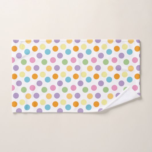Motif de points Polka   (Serviette à main)