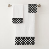 Motif de points Polka noir et blanc (En situation)