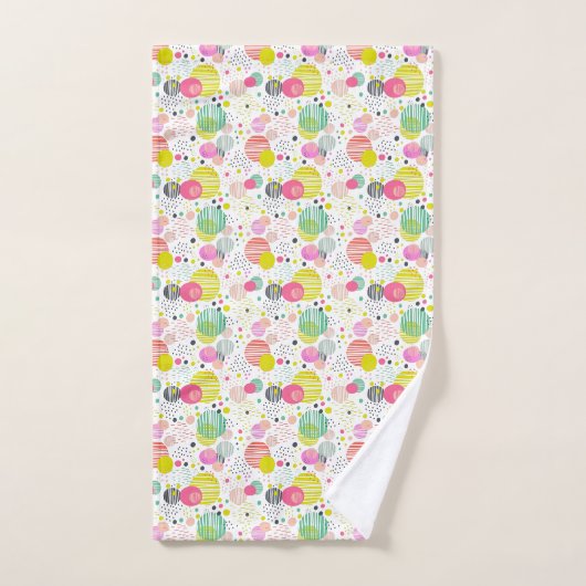 Motif de points tendance (Serviette à main)