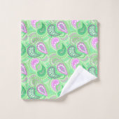 Motif de pois abstrait de concombres turcs (Gant de toilette)