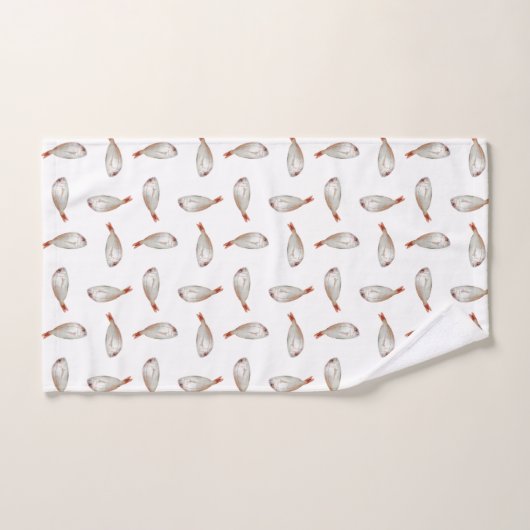 Motif de poisson (Serviette à main)