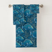 Motif de poisson bleu (En situation)