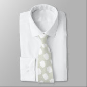 Motif de poisson Cravate Pale Sage Vert (Attaché)