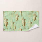 Motif de poisson de bar (Serviette à main)