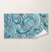 Motif de poisson de la carpe bleue Koi (Serviette à main)