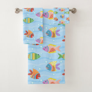 Motif de poisson nautique amusant