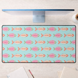 Motif de poissons colorés de l'été côtier