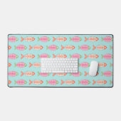 Motif de poissons colorés de l'été côtier (Clavier et souris)