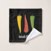 Motif de poivrons colorés (Gant de toilette)