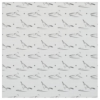 motif de poses de Pilates sur tissu