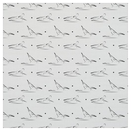 motif de poses de Pilates sur tissu (Échantillon)