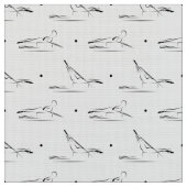motif de poses de Pilates sur tissu (Fermer)