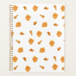 Motif de poulet et gaufres frits<br><div class="desc">Motif avec des illustrations inspirées de l'aquarelle de gaufres, cuisses de poulet frites et ailes de poulet.</div>