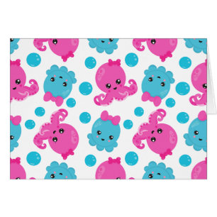 Motif de poulpe, poulpe mignonne, Animaux de mer