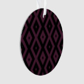 Motif de prune et de diamant noir (devant)