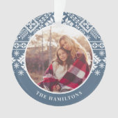 Motif de pull bleu ardoise | Photo (devant)