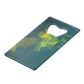 Motif de pyramide géométrique Abstrait bleu jaune (Devant Angle)