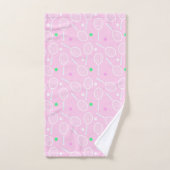Motif de raquette de tennis Pastel Pink (Serviette à main)