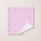Motif de raquette de tennis Pastel Pink (Gant de toilette)