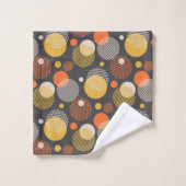 Motif de rayure de point de polka (Gant de toilette)