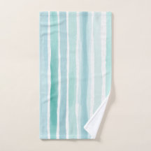 Motif de rayure verticale aqua aquarelle Côte