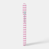 Motif de rayure verticale rose et blanc (Côté gauche)