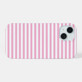 Motif de rayure verticale rose et blanc (Verso Horizontal)