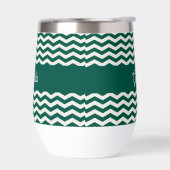 Motif de rayure zig zag chevron vert sarcelle nom (Gauche)